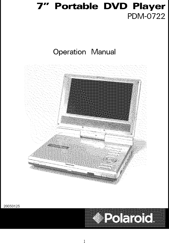 POLAROID TV/VCR Or DVD Combo Manual L0520696