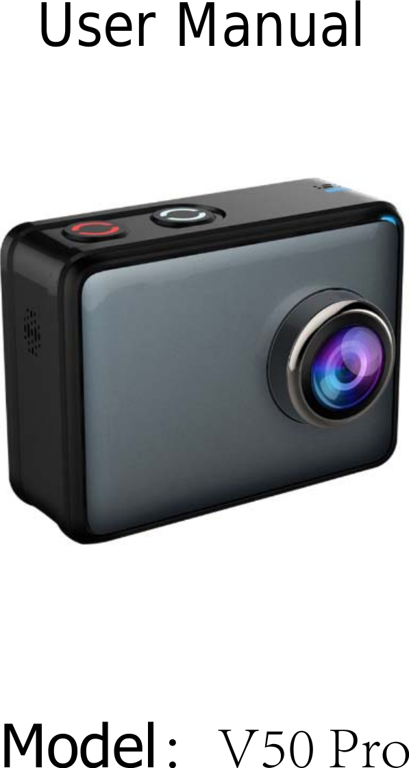 Page 1 of PROEXPRESS DISTRIBUTOR V50PRO Action Camera User Manual T67 User manualx