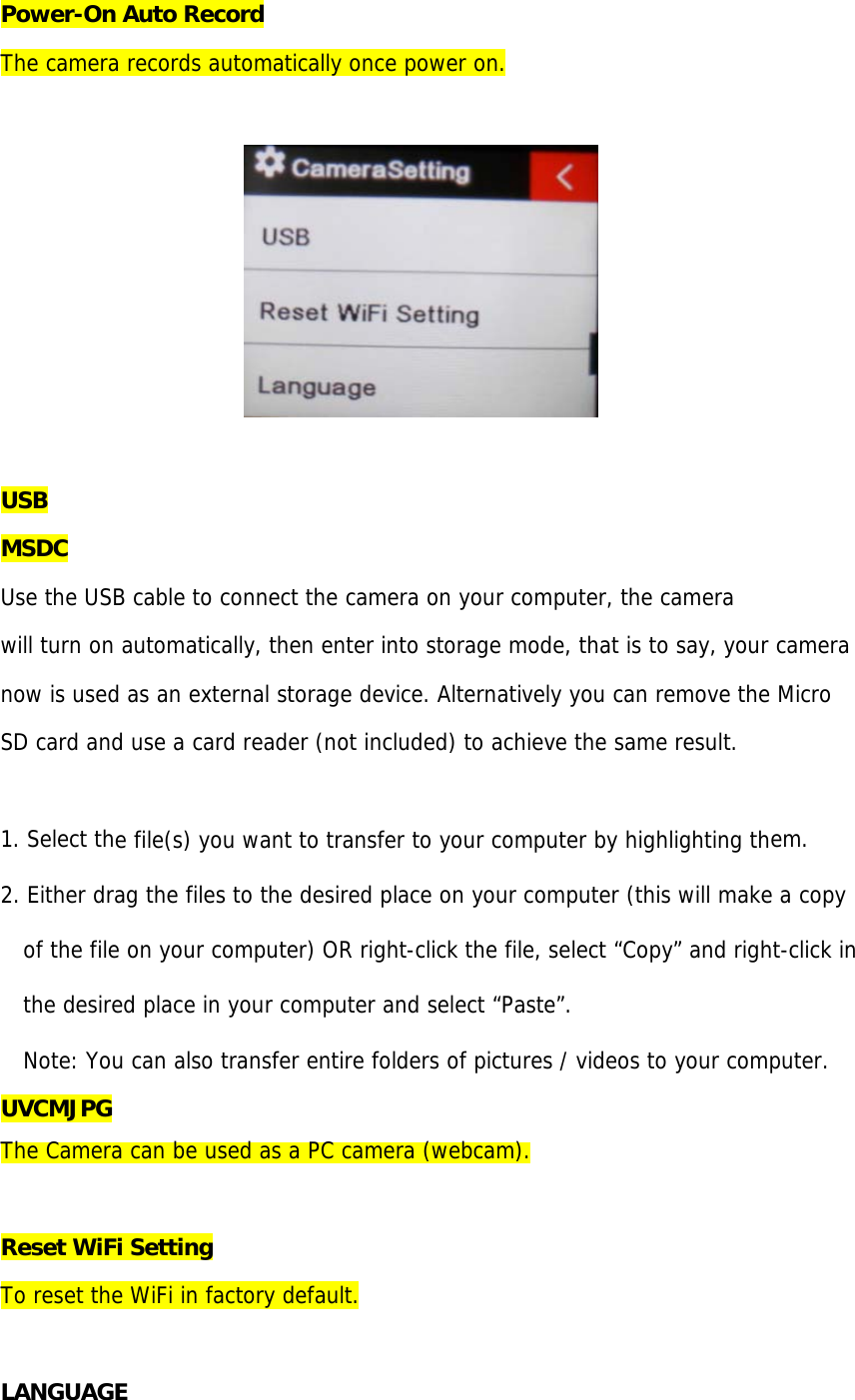 Page 15 of PROEXPRESS DISTRIBUTOR V50PRO Action Camera User Manual T67 User manualx