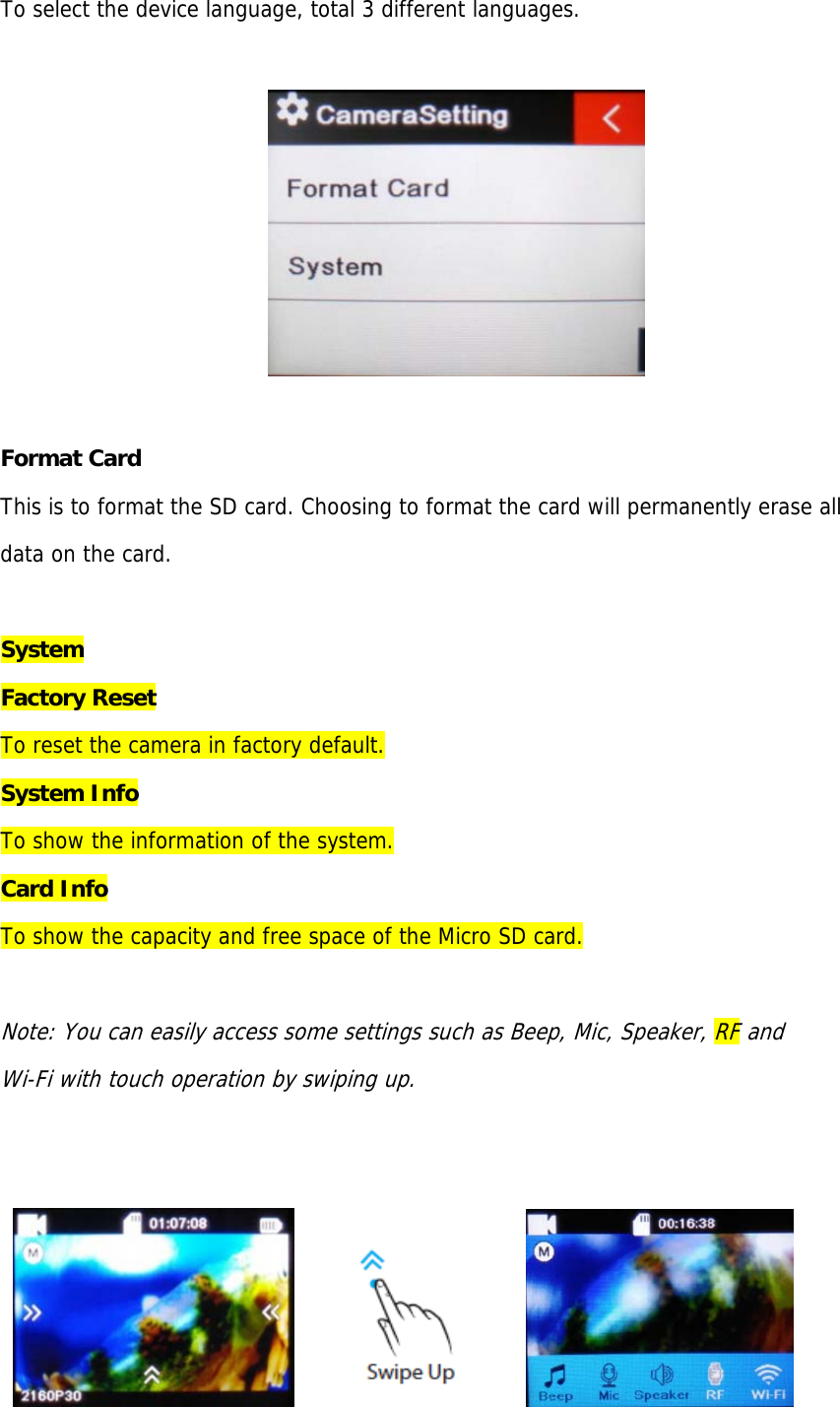 Page 16 of PROEXPRESS DISTRIBUTOR V50PRO Action Camera User Manual T67 User manualx