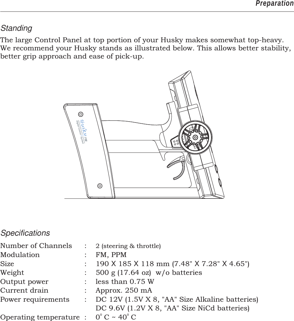 Page 10 of PROTON CONTROL SYSTEMS 04HUSKY75 2 Channel FM Radio Control System User Manual page01 ai
