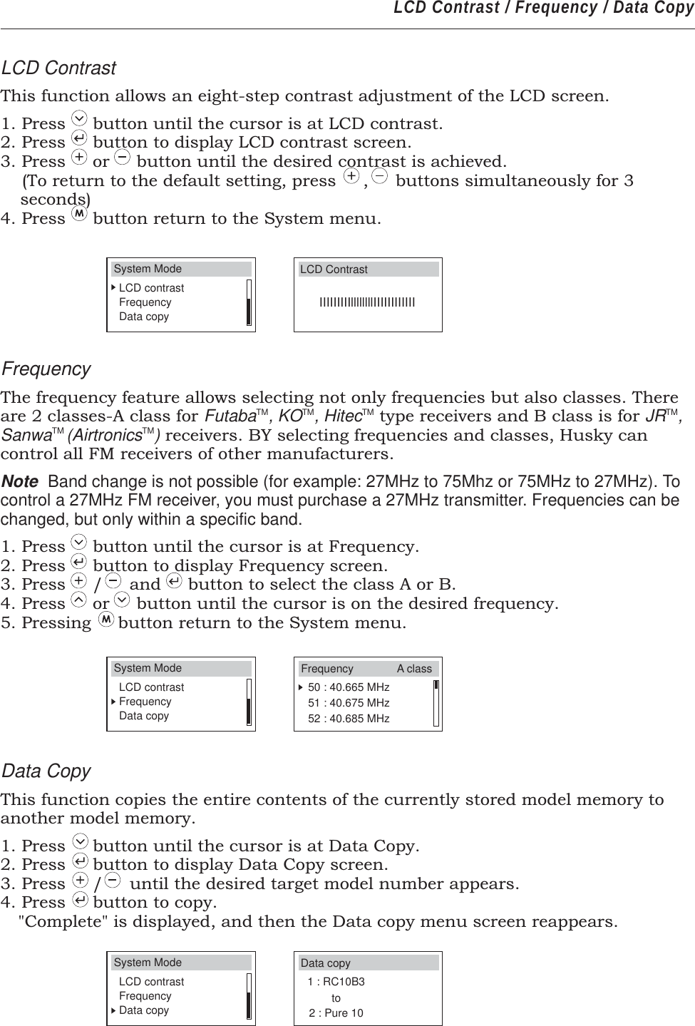 Page 17 of PROTON CONTROL SYSTEMS 04HUSKY75 2 Channel FM Radio Control System User Manual page01 ai