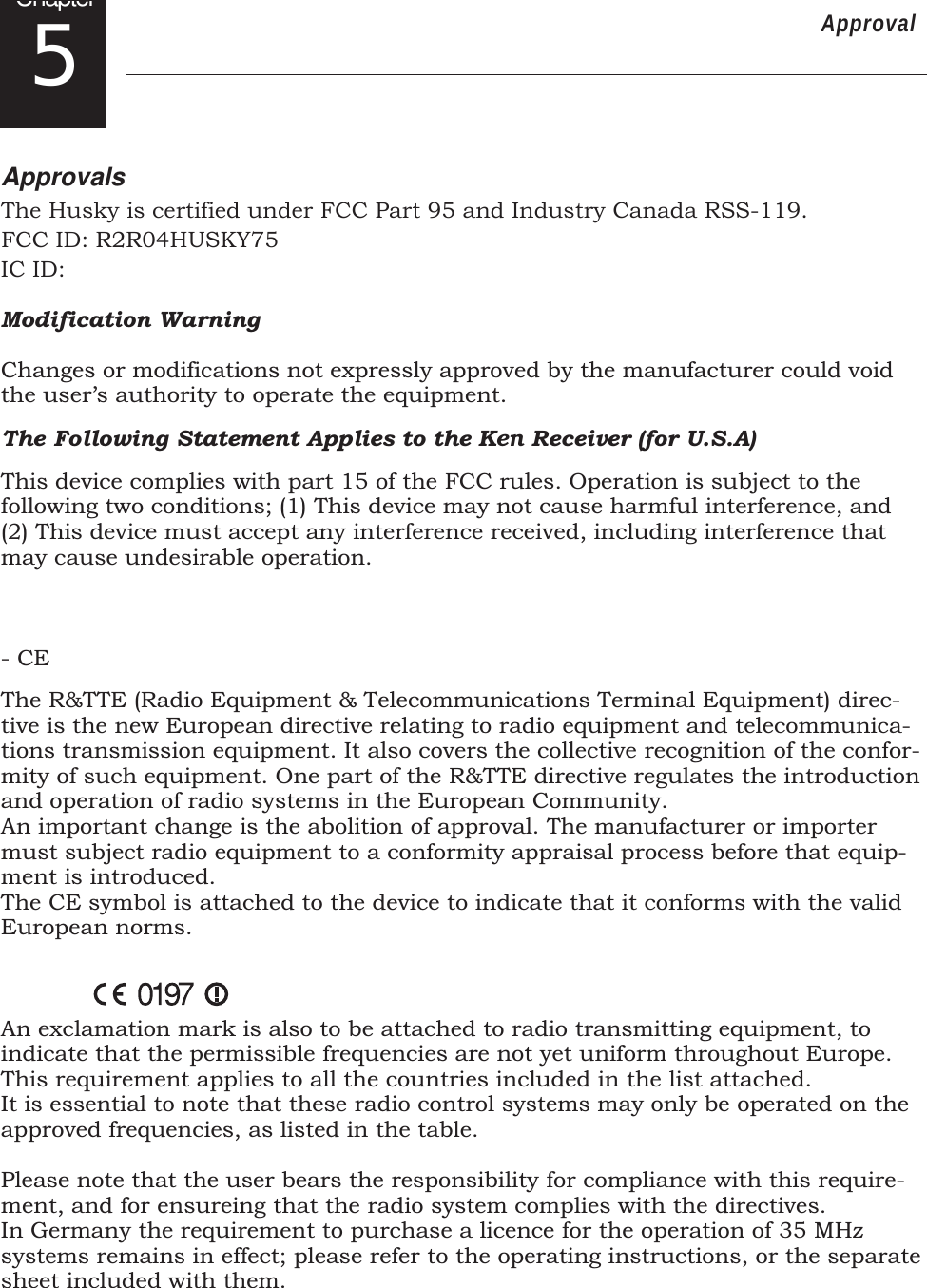 Page 26 of PROTON CONTROL SYSTEMS 04HUSKY75 2 Channel FM Radio Control System User Manual page01 ai