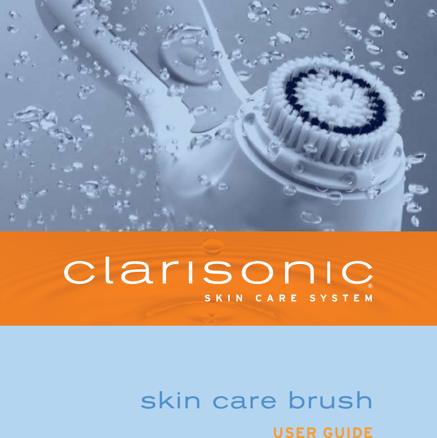 skin care brushUSER GUIDE