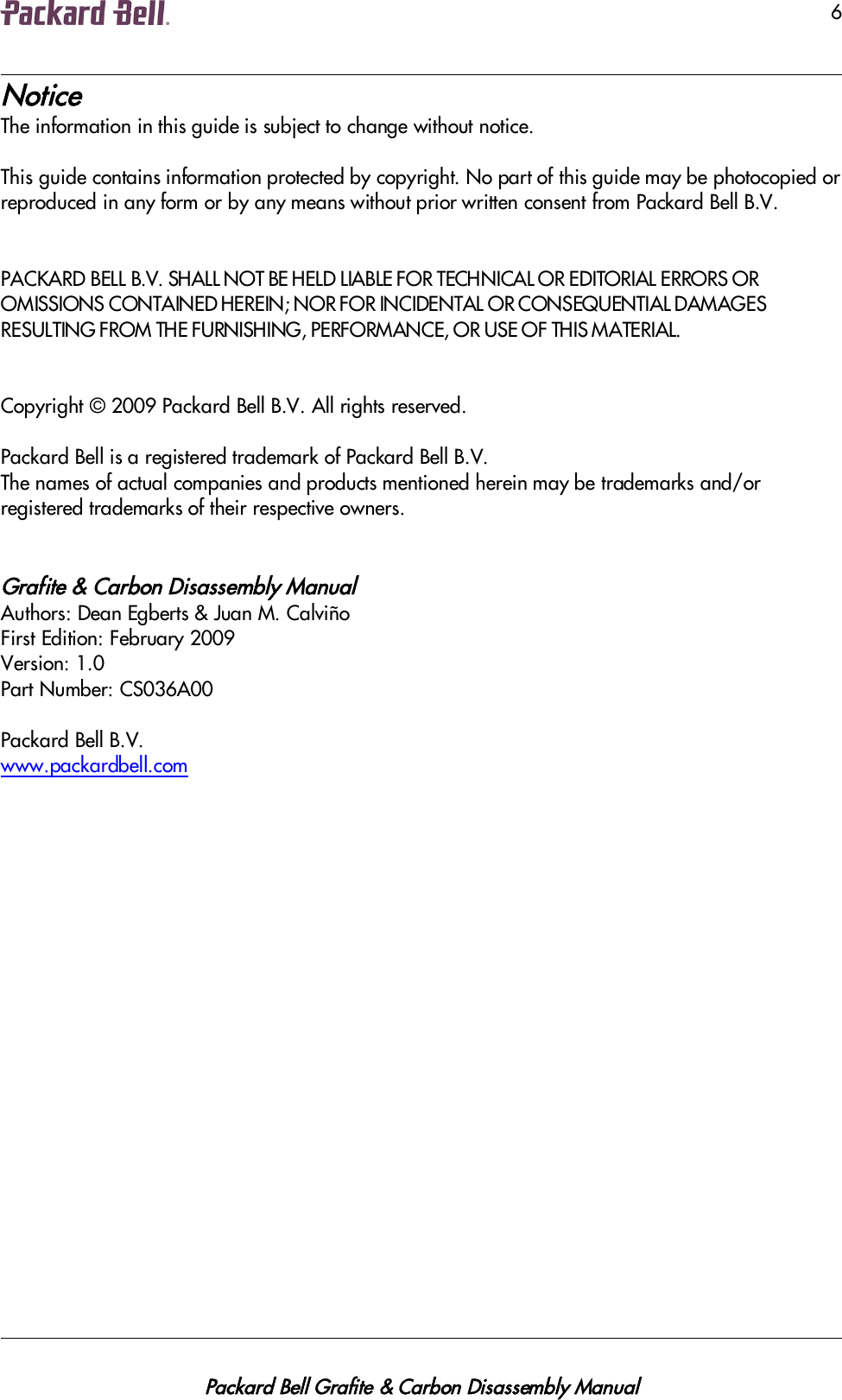 Page 7 of 7 - Packard-Bell Packard-Bell-Grafite-And-Carbon-Cs036A00-Users-Manual- Packard Bell Grafite & Carbon  Packard-bell-grafite-and-carbon-cs036a00-users-manual