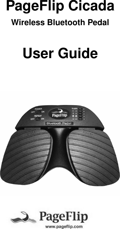 PageFlip CicadaWireless Bluetooth PedalUser Guide