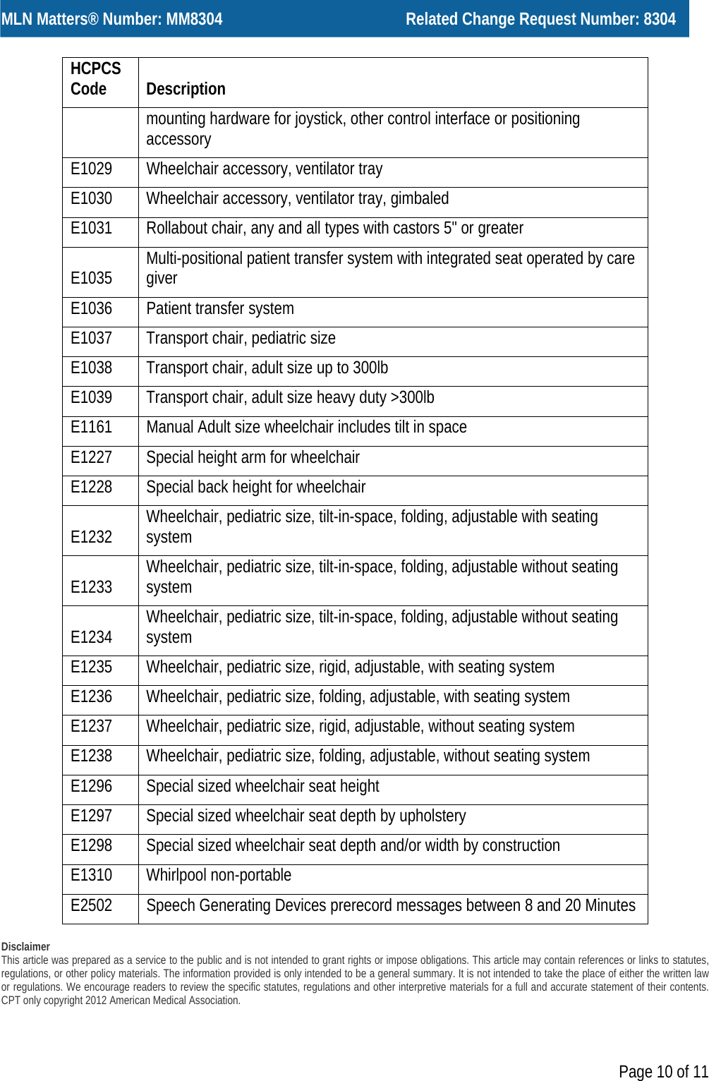 Page 10 of 11 - PainTechnology Medicare Face Notice Bulletin Number User Manual