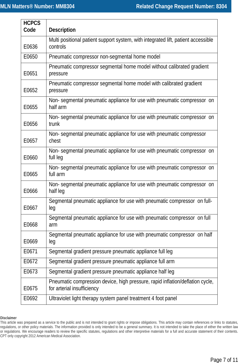 Page 7 of 11 - PainTechnology Medicare Face Notice Bulletin Number User Manual