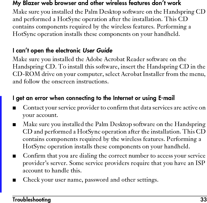 34 Troubleshooting