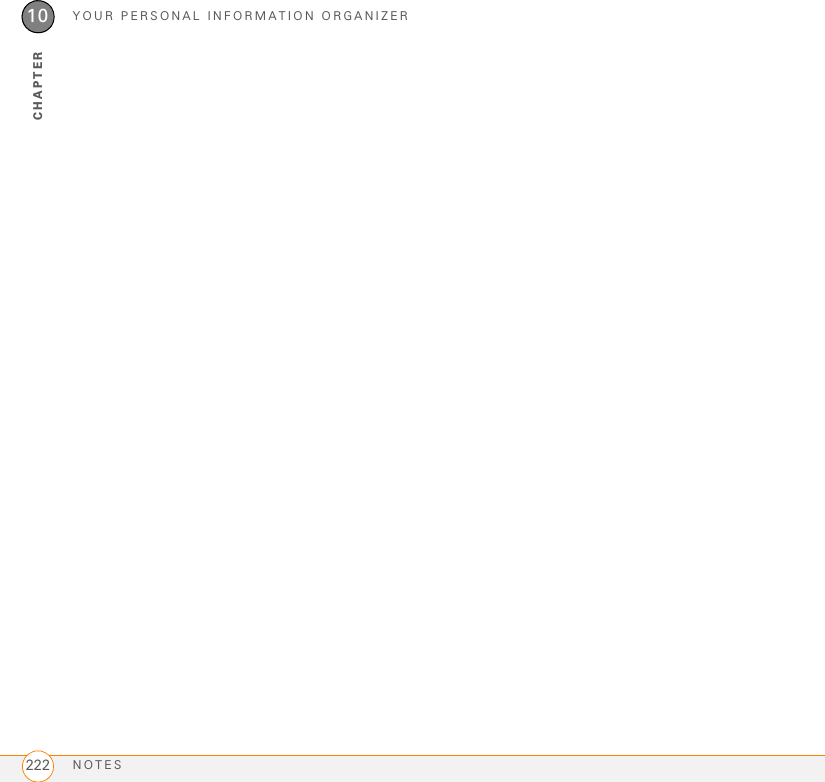 YOUR PERSONAL INFORMATION ORGANIZERNOTES22210CHAPTER