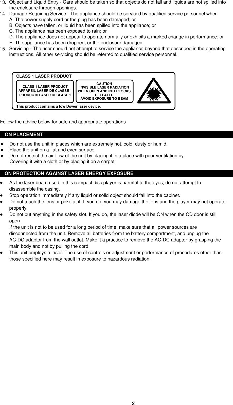 Page 3 of 10 - Palsonic Palsonic-Prc-241-Users-Manual- C  Palsonic-prc-241-users-manual