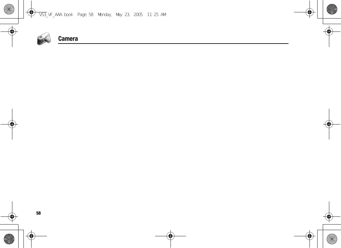 58CameraVS3_VF_AAA.book  Page 58  Monday, May 23, 2005  11:25 AM