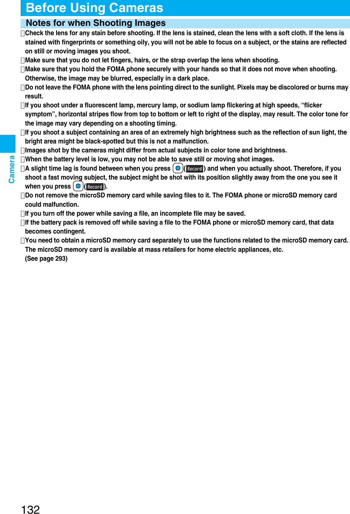 Page 134 of Panasonic Mobile Communications 207002A UMTS/ GSM Cellular Radio with Bluetooth® and RFID User Manual