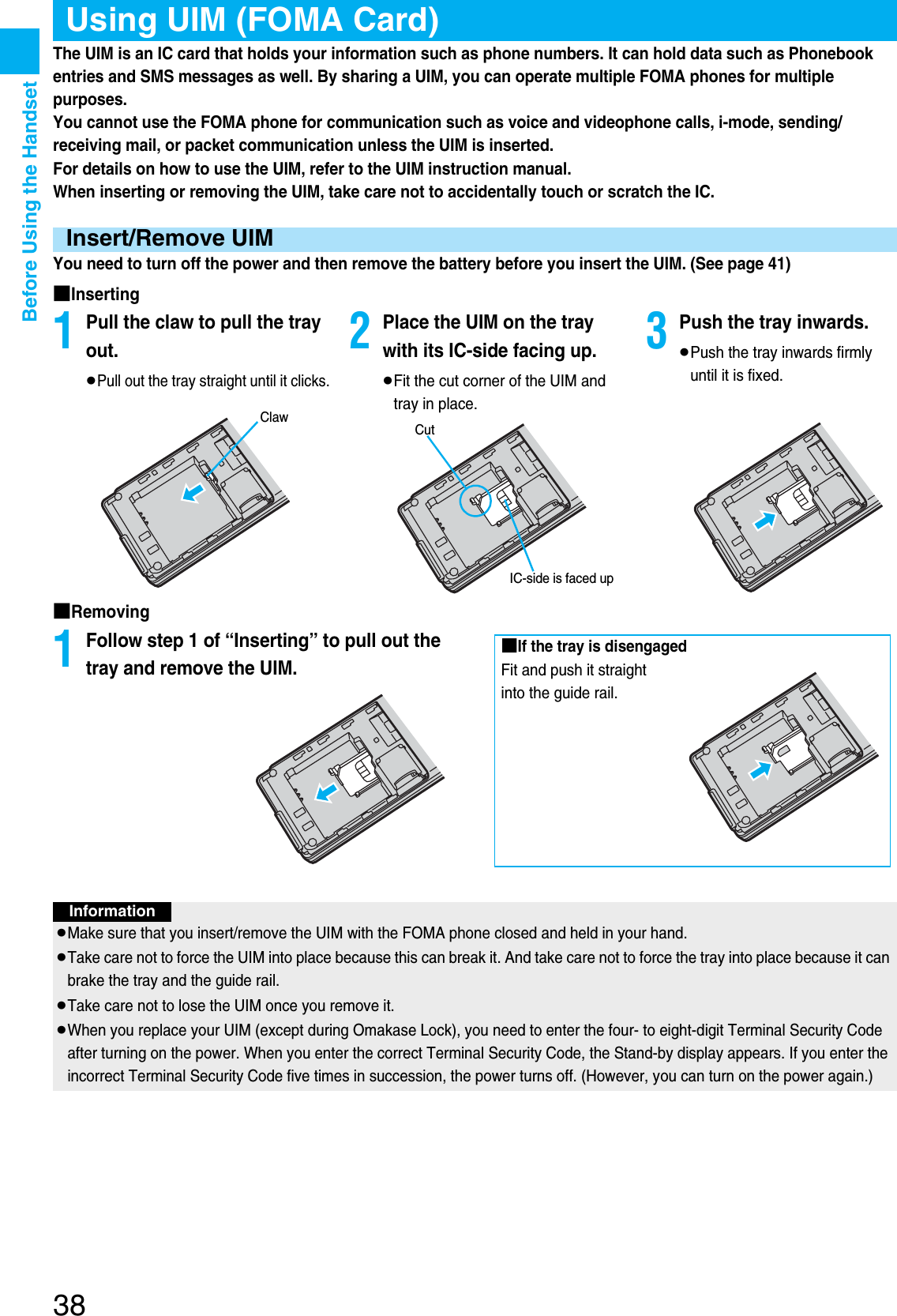 Page 40 of Panasonic Mobile Communications 207002A UMTS/ GSM Cellular Radio with Bluetooth® and RFID User Manual