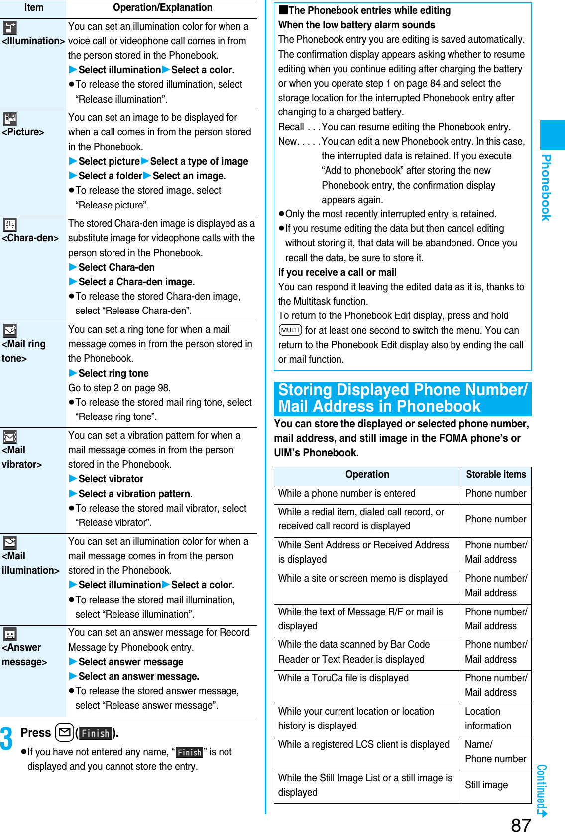 Page 89 of Panasonic Mobile Communications 207002A UMTS/ GSM Cellular Radio with Bluetooth® and RFID User Manual