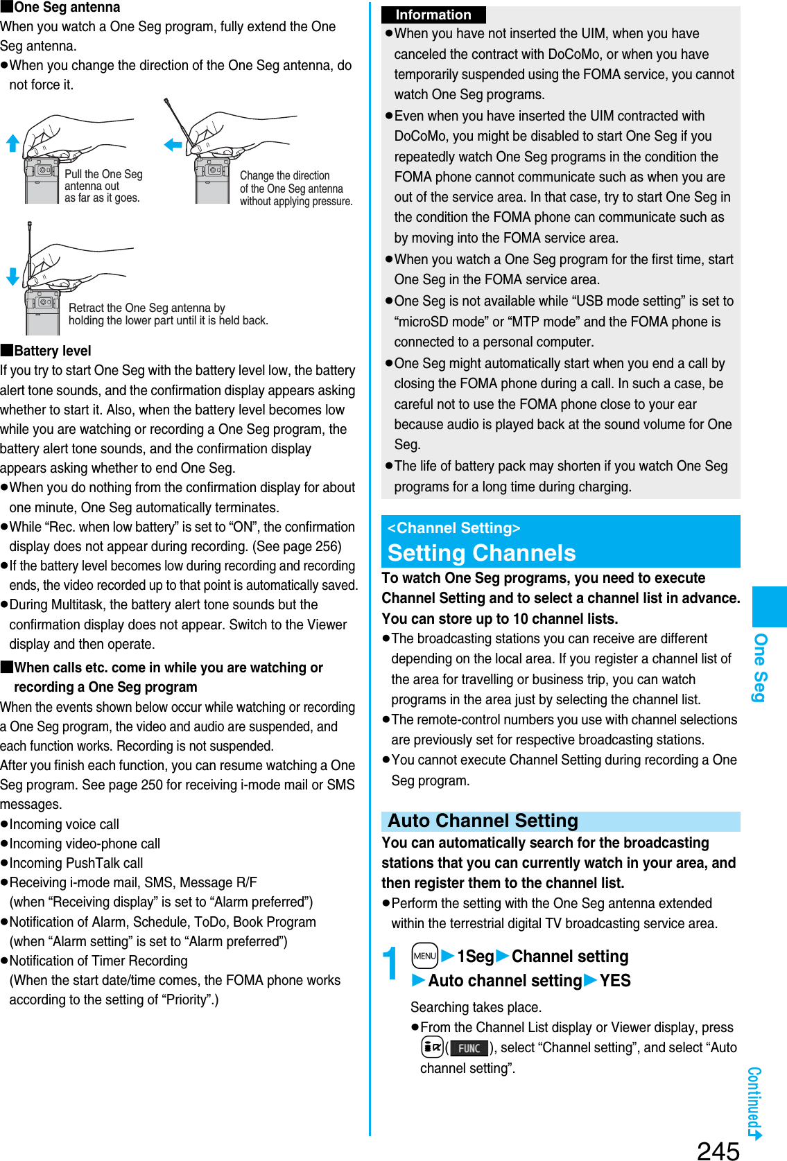 Page 107 of Panasonic Mobile Communications 207002A UMTS/ GSM Cellular Radio with Bluetooth® and RFID User Manual