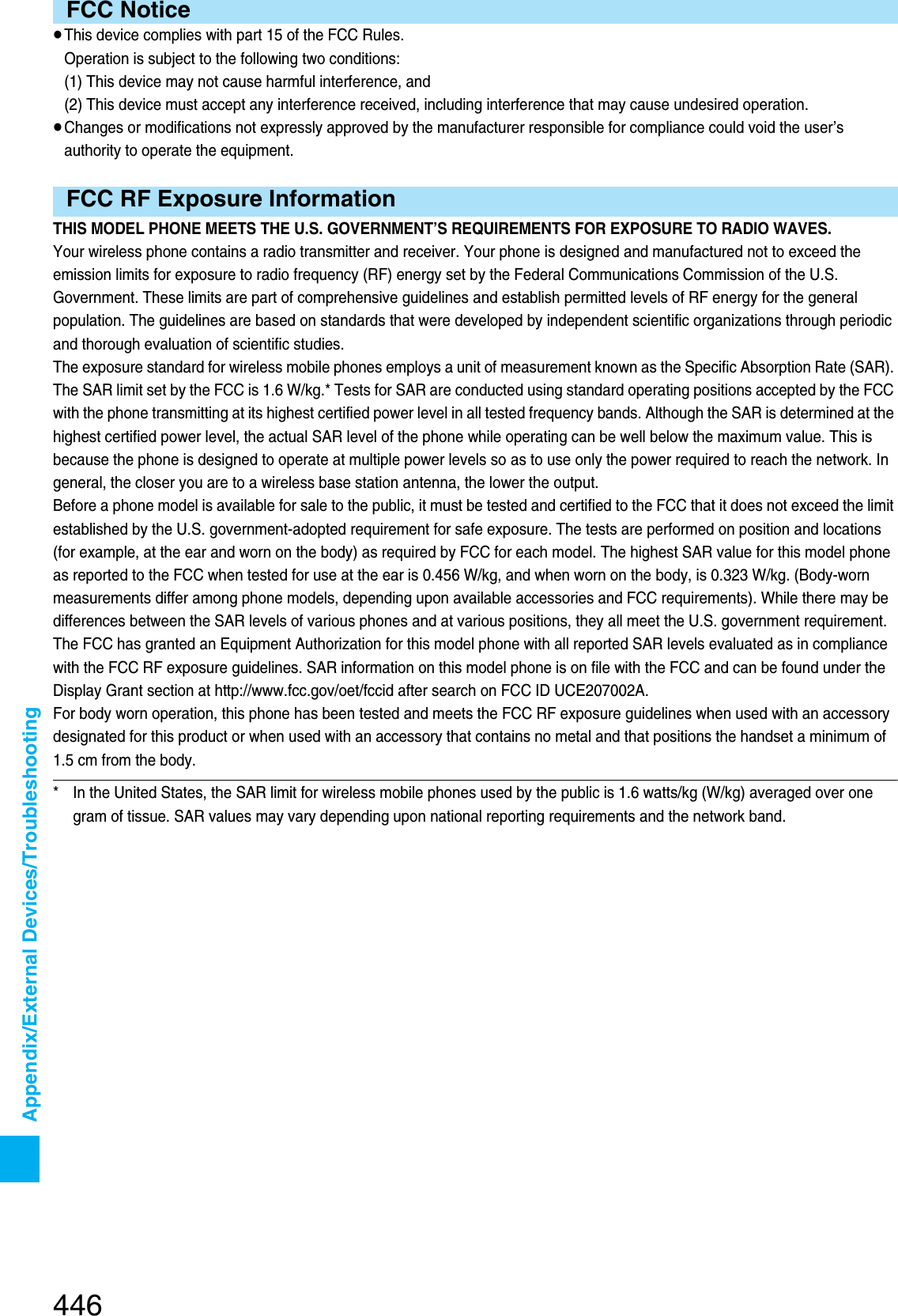 Page 153 of Panasonic Mobile Communications 207002A UMTS/ GSM Cellular Radio with Bluetooth® and RFID User Manual