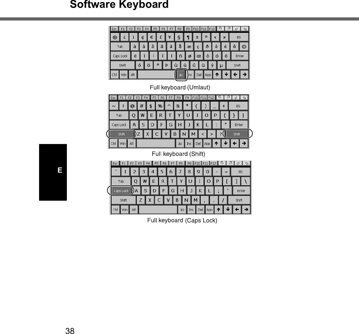 38Software KeyboardE