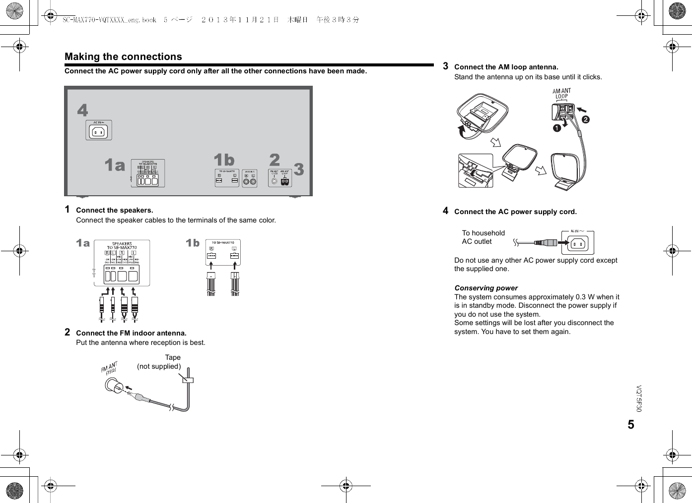 Page 5 of Panasonic of North America B21R1401 Bluetooth Module RSNE031B0 User Manual  SC MAX770 