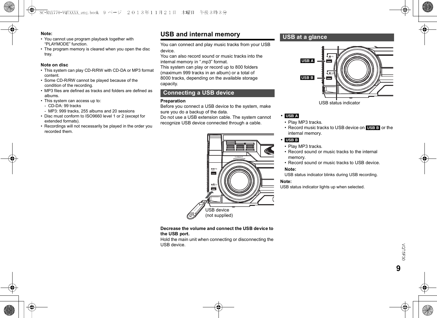 Page 9 of Panasonic of North America B21R1401 Bluetooth Module RSNE031B0 User Manual  SC MAX770 