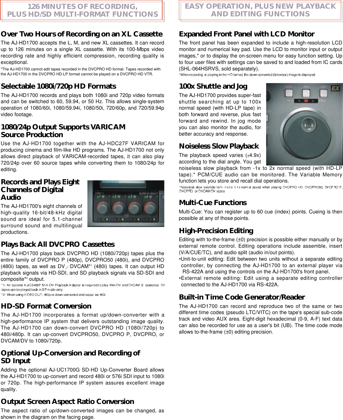 Page 5 of 8 - Panasonic  If Not Then B AJ-HD1700
