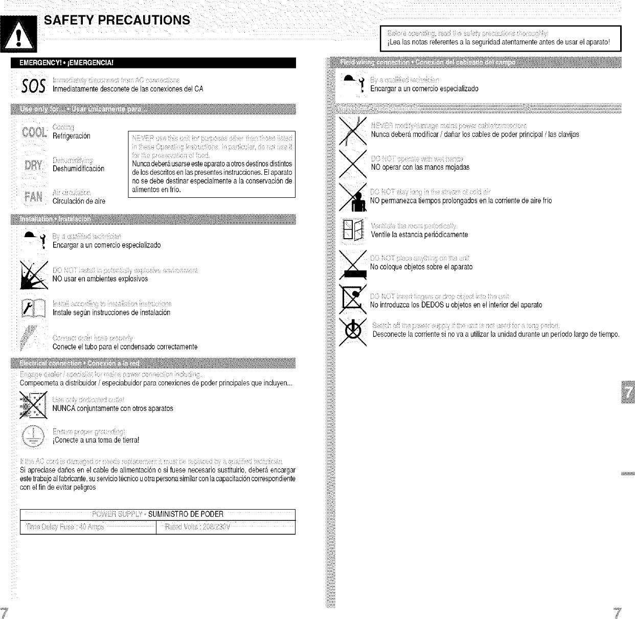 Page 9 of 10 - Panasonic CS-C28CKU User Manual  AIR CONDITIONER - Manuals And Guides L0502154