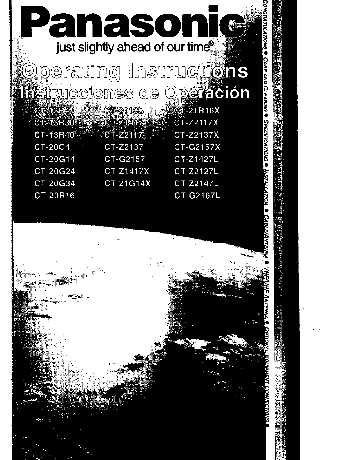 Page 1 of 8 - Panasonic CT-13R30A User Manual COLOR TELEVISION - Manuals And Guides L9050372