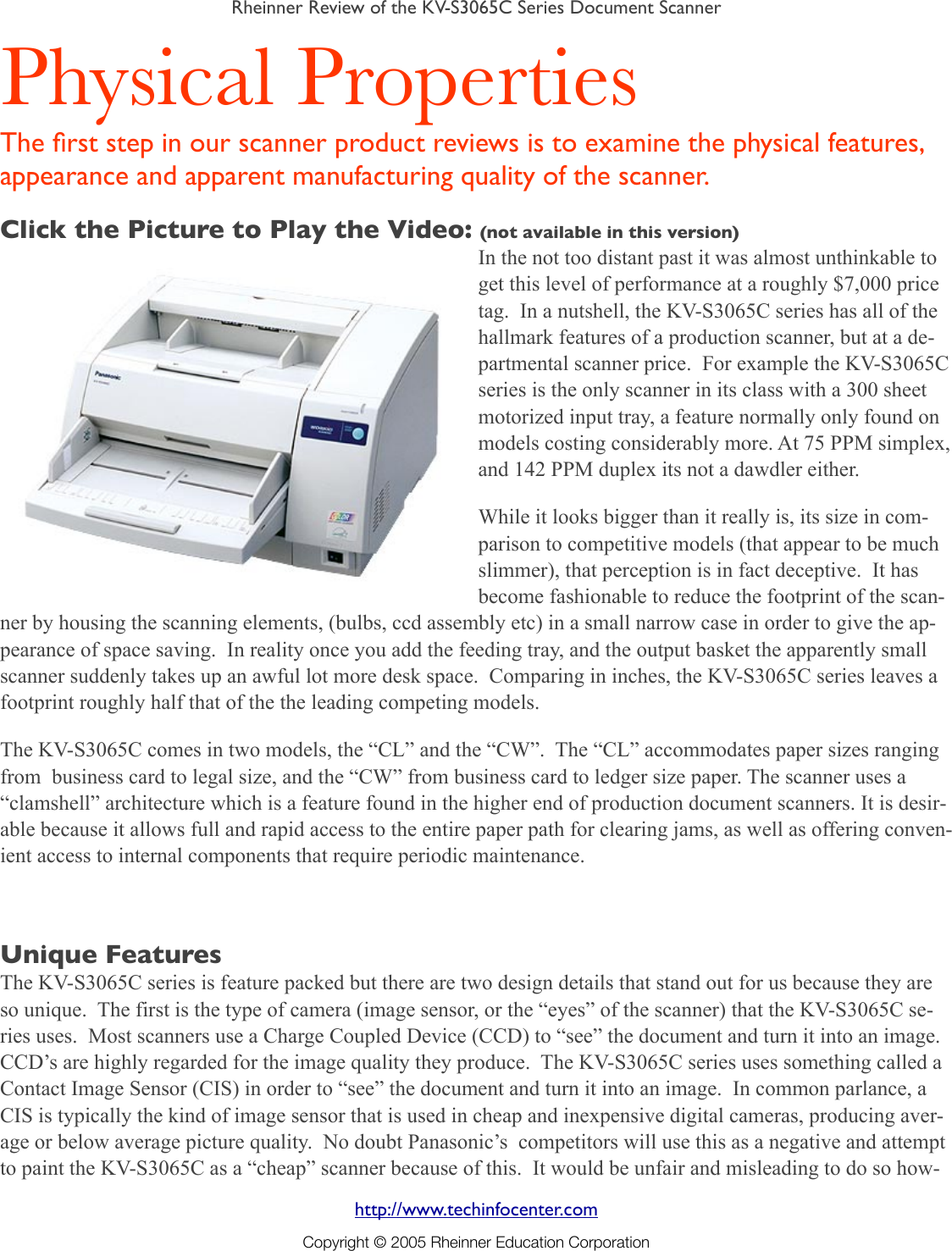 Page 2 of 6 - Panasonic Kvs3065c If Not Then  KVS3065C-Series-Rheinner-e Guide-Review