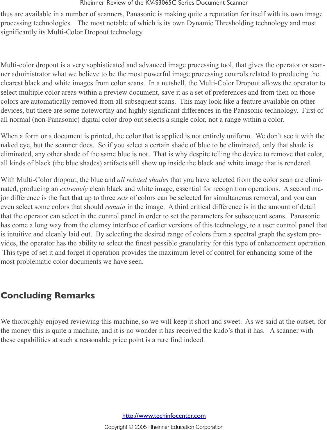 Page 6 of 6 - Panasonic Kvs3065c If Not Then  KVS3065C-Series-Rheinner-e Guide-Review