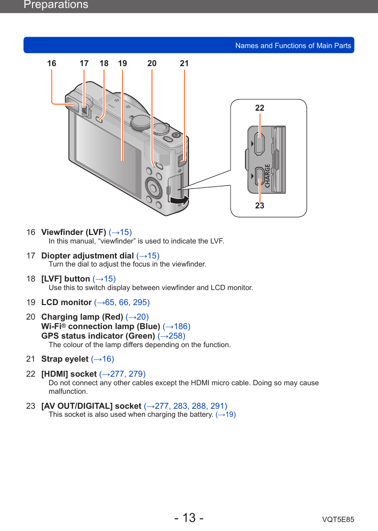 Panasonic Dmc Tz60 For Advanced Features Operating Instructions Tz60 Dmc Tz61