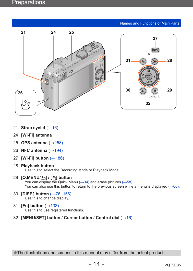 Panasonic Dmc Tz60 For Advanced Features Operating Instructions Tz60 Dmc Tz61