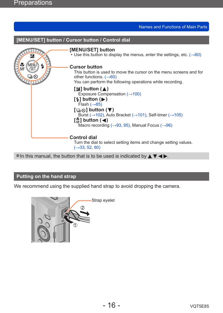 Panasonic Dmc Tz60 For Advanced Features Operating Instructions Tz60 Dmc Tz61