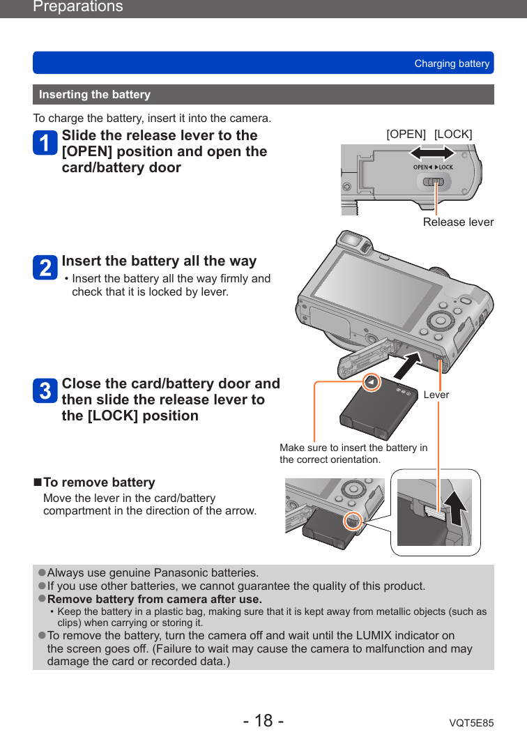 Panasonic Dmc Tz60 For Advanced Features Operating Instructions Tz60 Dmc Tz61