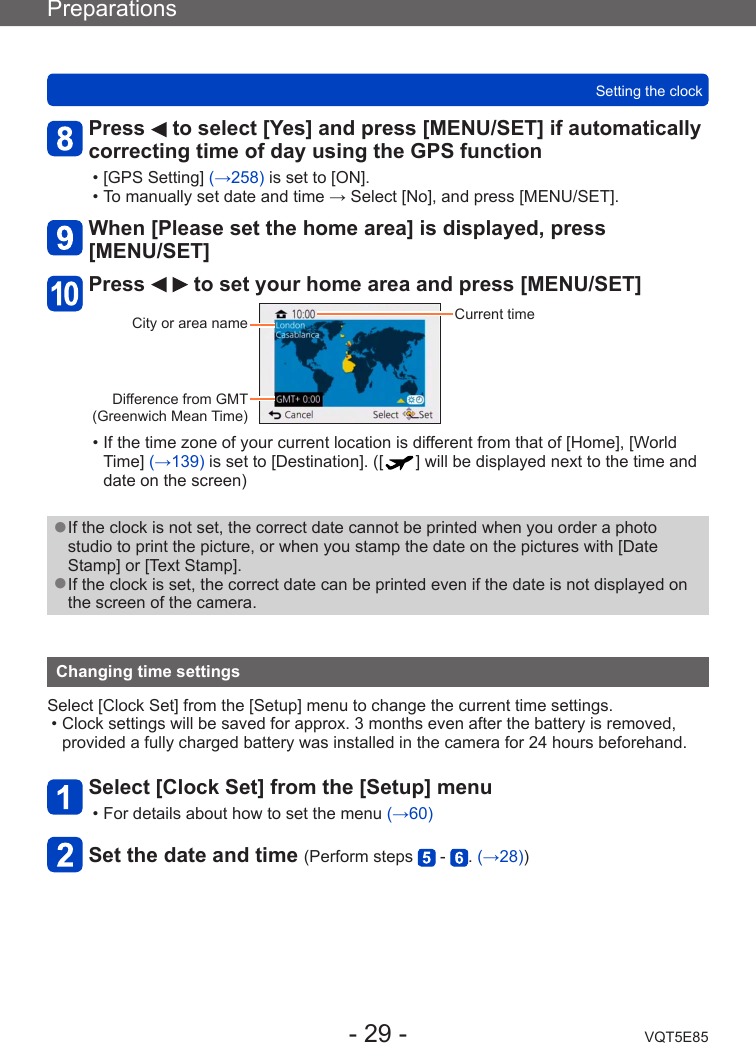 Panasonic Dmc Tz60 For Advanced Features Operating Instructions Tz60 Dmc Tz61