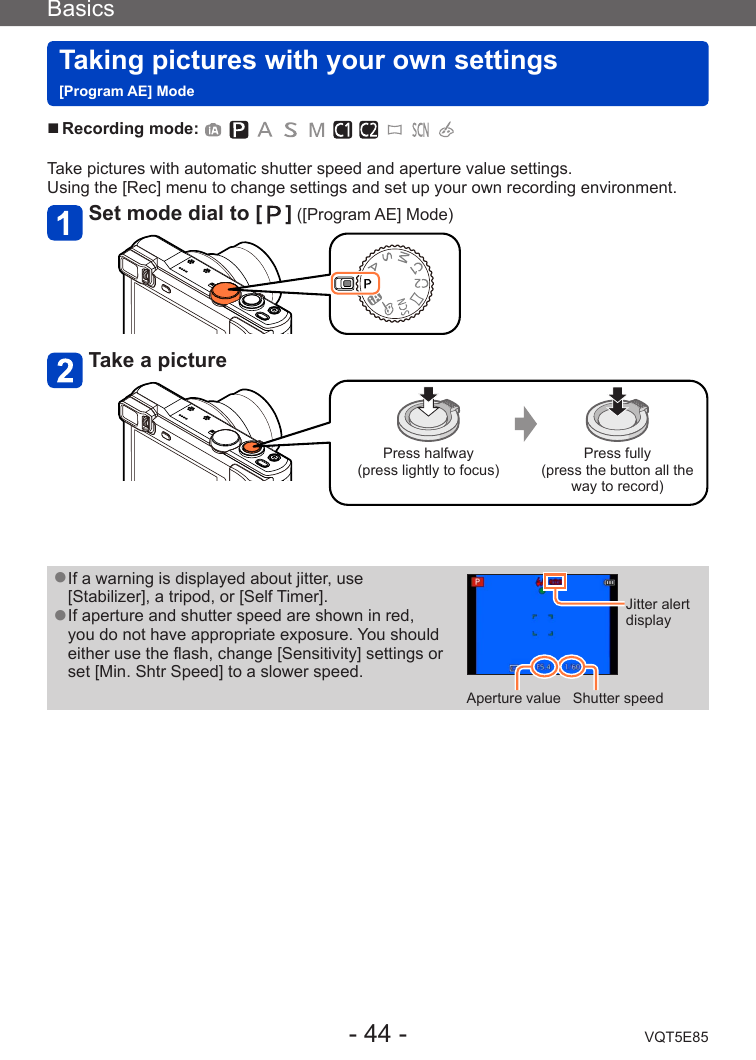 Panasonic Dmc Tz60 For Advanced Features Operating Instructions Tz60 Dmc Tz61