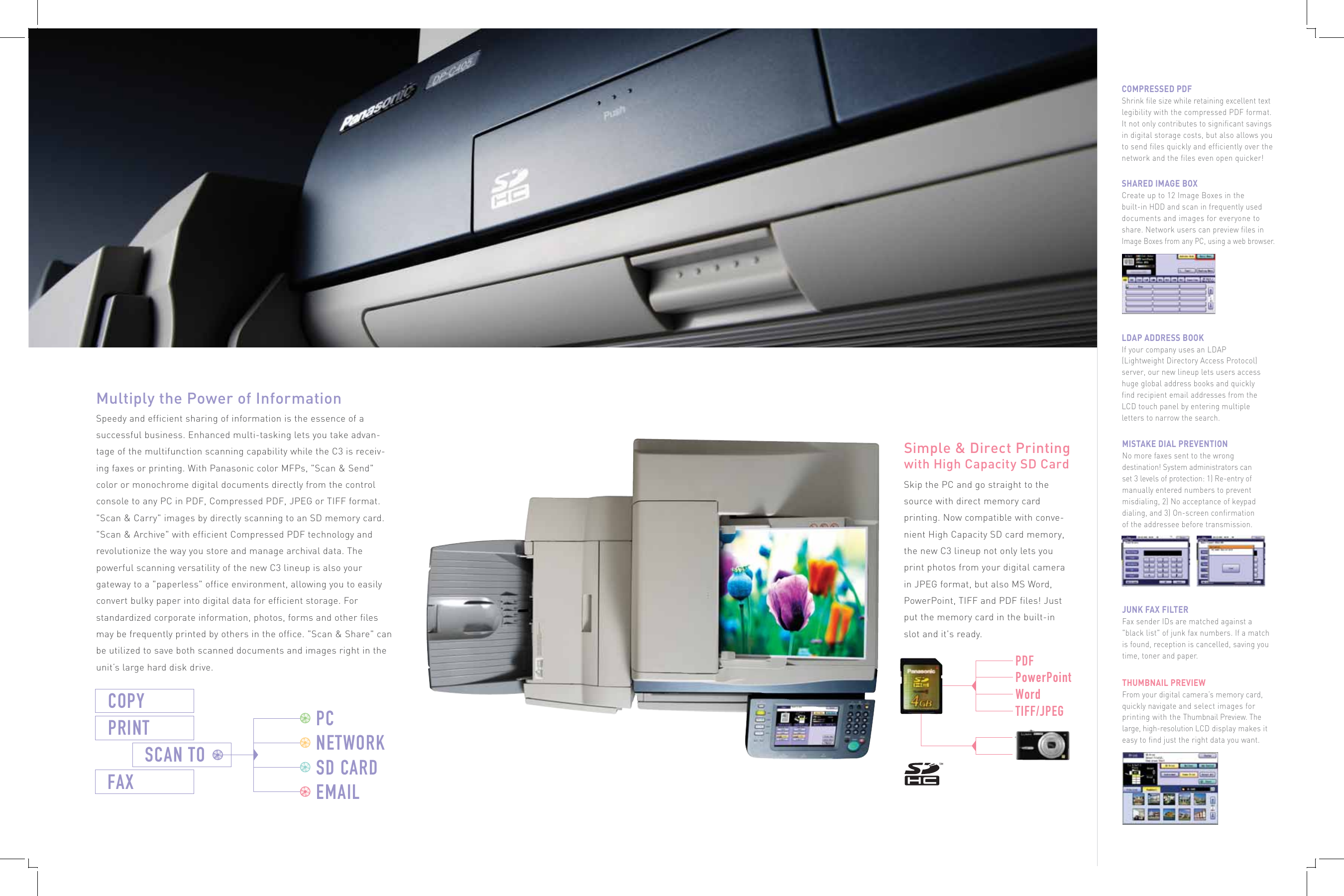 Page 3 of 5 - Panasonic Panasonic-Dp-C265-Specification-Sheet-  Panasonic-dp-c265-specification-sheet