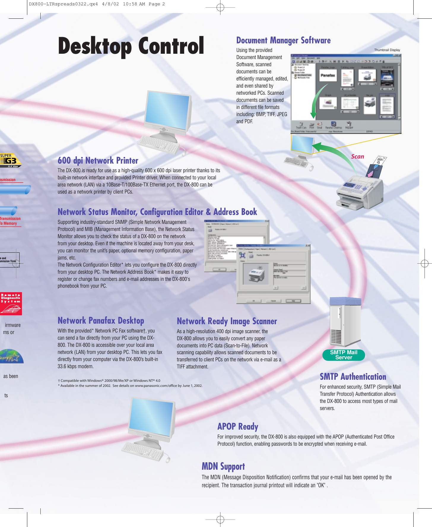 Page 4 of 6 - Panasonic Panasonic-Dx-800-Specification-Sheet-  Panasonic-dx-800-specification-sheet