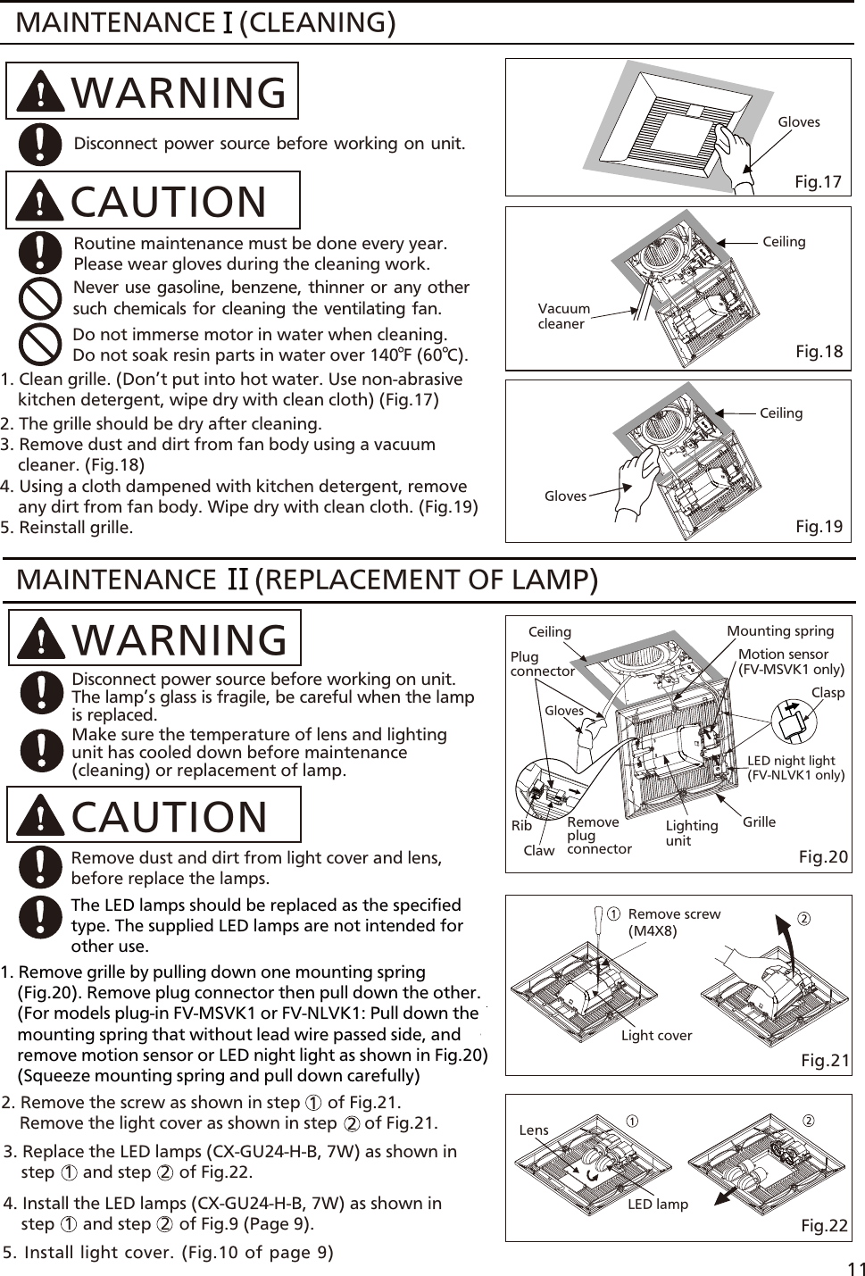 Page 11 of 12 - Panasonic Panasonic-Fv-05-11Vkl1-Installation-Manual- 05-11VKSL1 (English)  Panasonic-fv-05-11vkl1-installation-manual