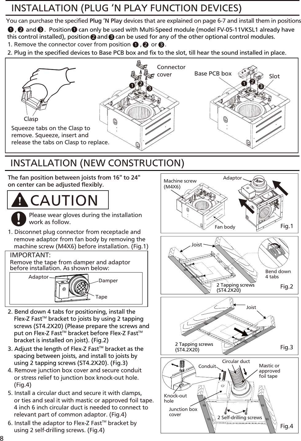 Page 8 of 12 - Panasonic Panasonic-Fv-05-11Vkl1-Installation-Manual- 05-11VKSL1 (English)  Panasonic-fv-05-11vkl1-installation-manual