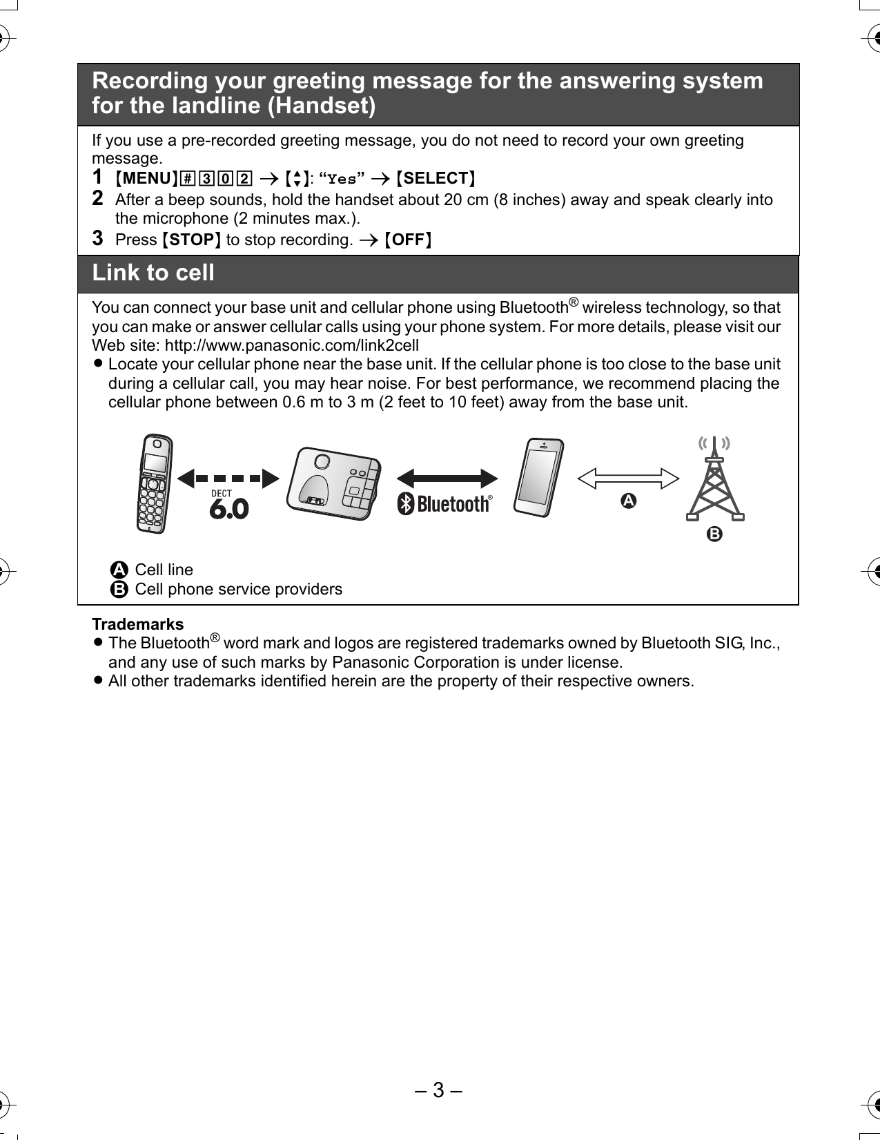 Page 3 of 10 - Panasonic Panasonic-Kx-Tge260-Quick-Start-Guide- ManualsLib - Makes It Easy To Find Manuals Online!  Panasonic-kx-tge260-quick-start-guide