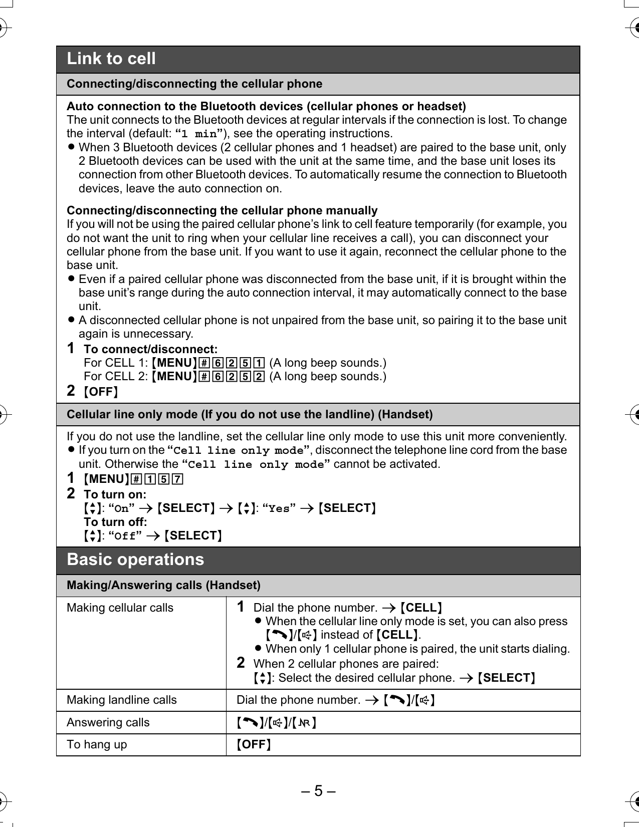 Page 5 of 10 - Panasonic Panasonic-Kx-Tge260-Quick-Start-Guide- ManualsLib - Makes It Easy To Find Manuals Online!  Panasonic-kx-tge260-quick-start-guide