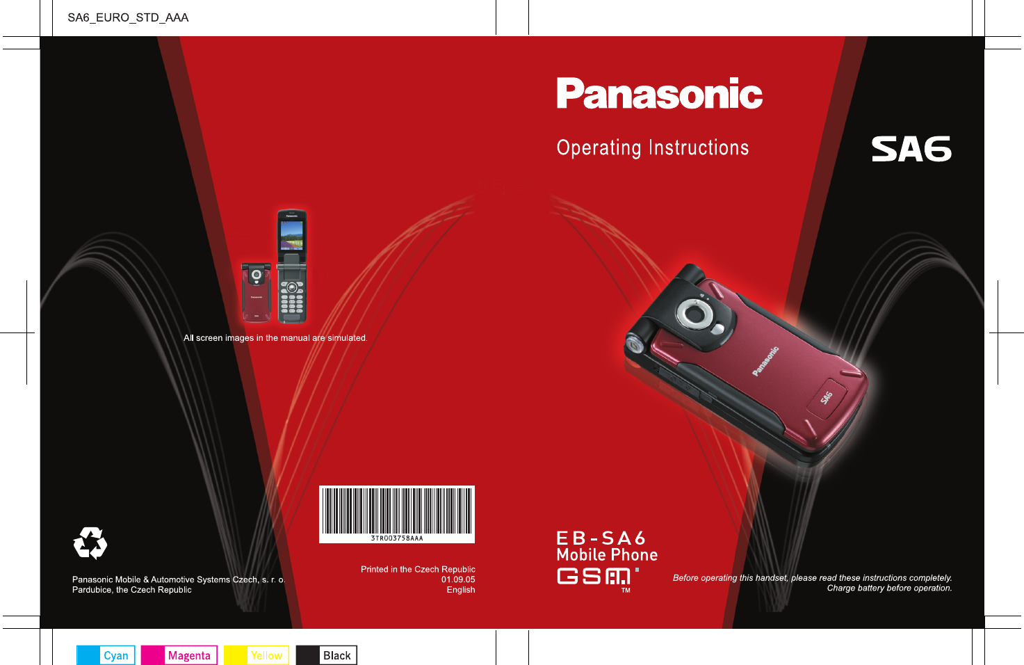 Panasonic Sa6 Users Manual Operating Instructions