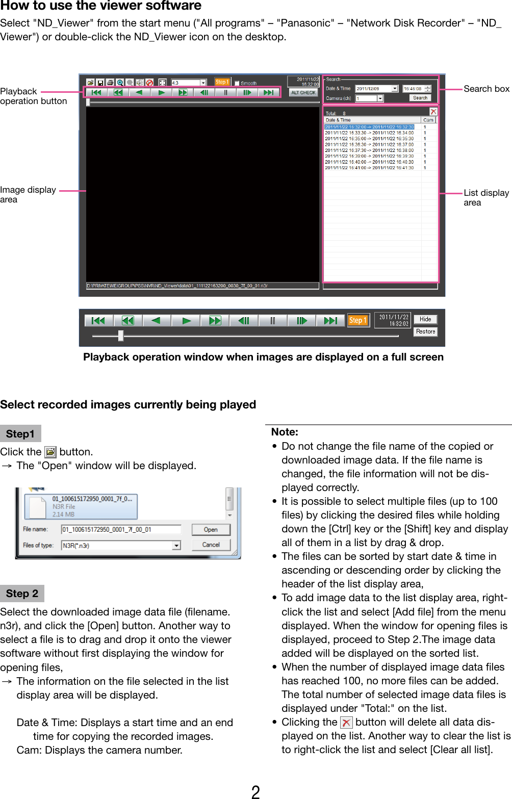 Page 2 of 4 - Panasonic Panasonic-Wj-Nd400-Installation-Guide-  Panasonic-wj-nd400-installation-guide