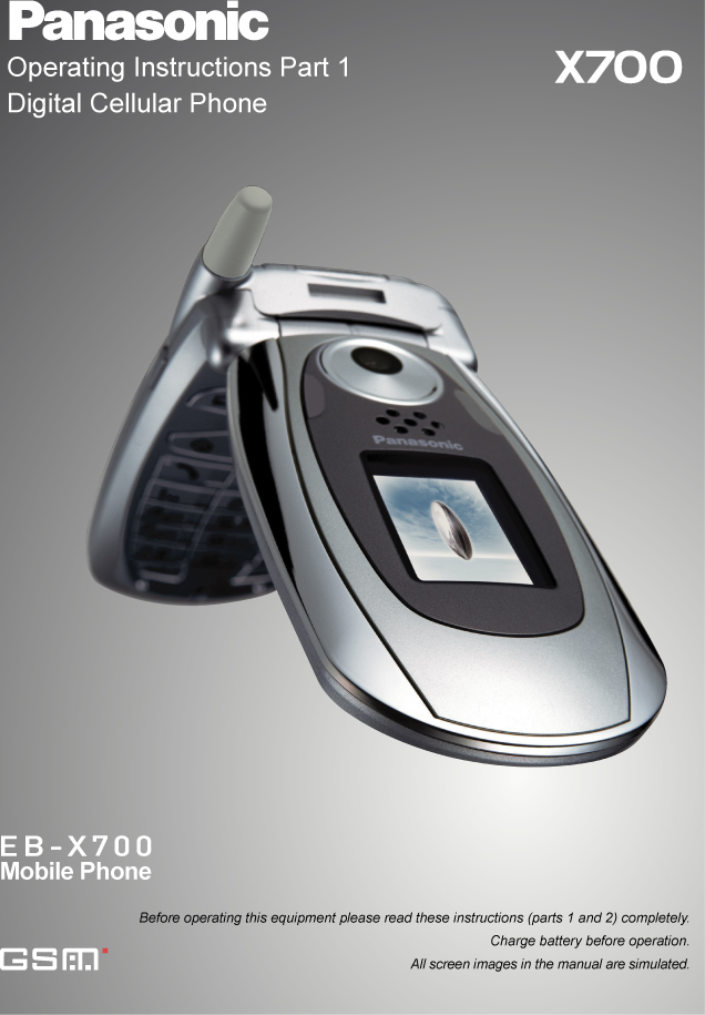 Panasonic X700 Part 1 User Guide