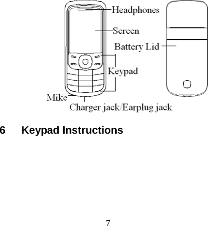7  6 Keypad Instructions 