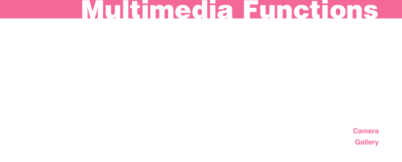CameraGalleryMultimedia Functions