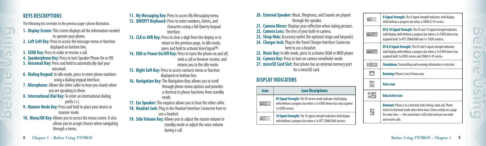 8       8       Chapter 1 − Before Using TXT8010Before UsingBefore Using TXT8010 − Chapter 1       9Before UsingIcon Icon Discriptions