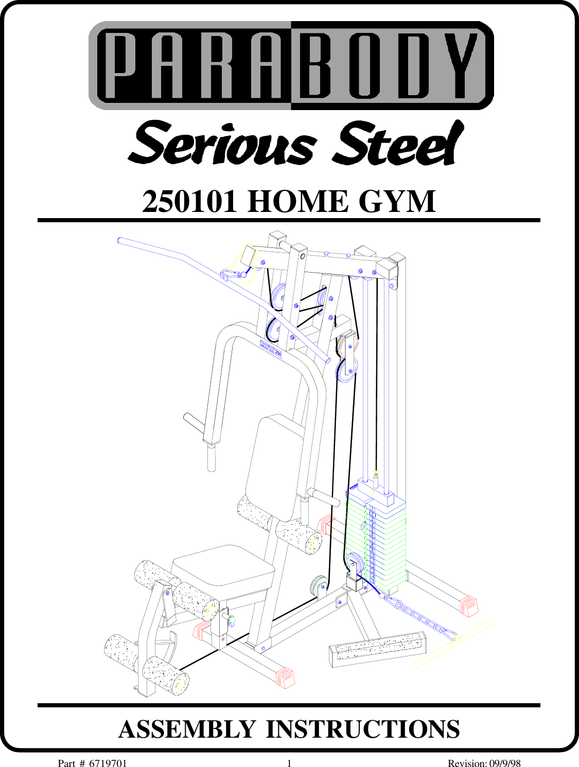 Parabody 250101 Assembly Instruction 250 1