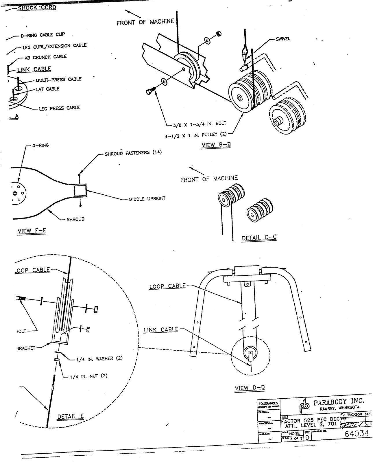 Page 10 of 10 - Parabody Parabody-701-Assembly-Instruction-  Parabody-701-assembly-instruction