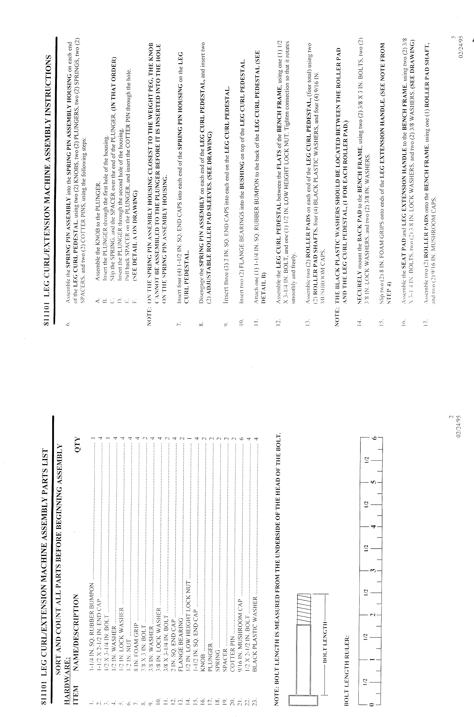 Page 2 of 4 - Parabody Parabody-811101-Instruction-Sheet-  Parabody-811101-instruction-sheet